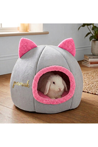 doyapet tavşan ginepig evi yatağı özel tasarımlı 30cm çapında