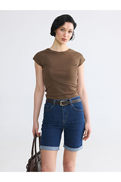 LC Waikiki Esvab • Modern & Distinctive Zero Roba Collar Women's Crop Top