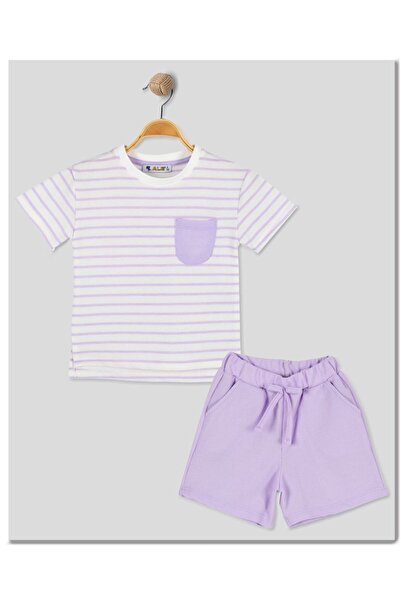 ALG Girls' Shorts Set - Cotton Waffle Fabric