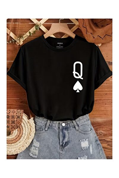 By Layina Q Maça Printed Unisex Oversize Tee / T-Shirt