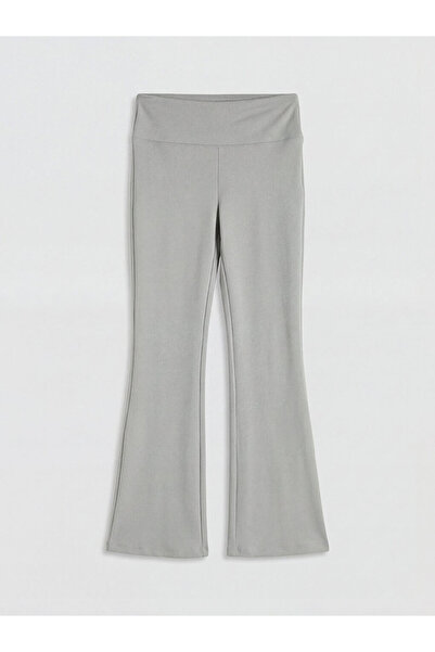 LC Waikiki Güli̇s gi̇yi̇m's gray high waist women's spanish leg sport leggings