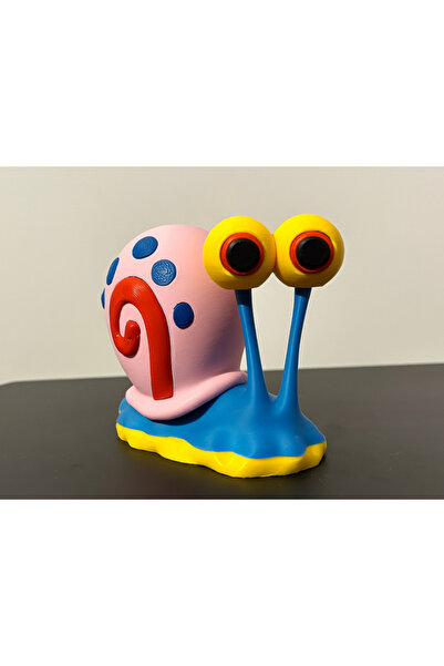 OtoBakımZamanı Salyangoz Gary Figürü - 3D Yazıcı Tasarım SpongeBob Biblosu - ...