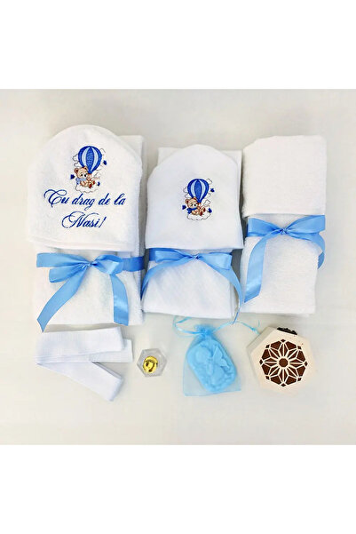 OEM Baptismal Kit Teddy Bear Balloon Blue – Compact Set 75×75 cm | Delicate &...