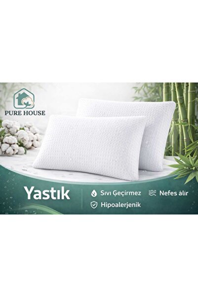 PureHouse Kaz tüyü geçirmez sıvı geçirmez yastık alezi
