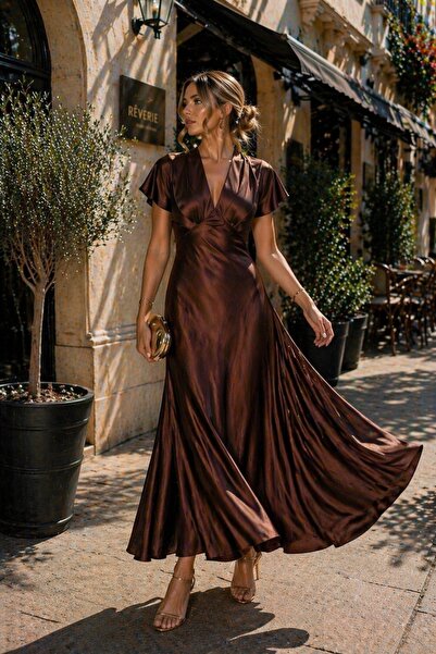 Nika Fashion Σατέν Μίνι Φόρεμα