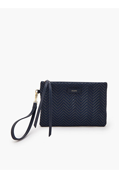 Celeste Woven Textured Clutch with Wristlet