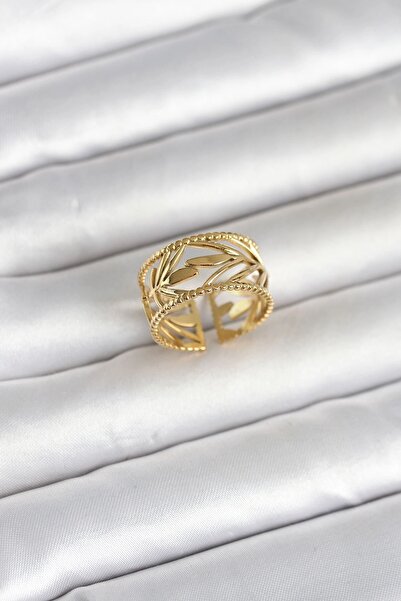 Leyaton 316L Steel Gold Color Spike Model Women's Ring
