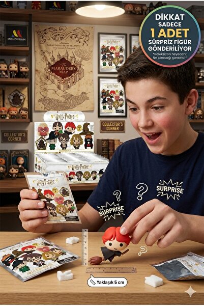 TOYFEST سلسلة هاري بوتر 5، حزمة مفاجآت، سلسلة مفاتيح على شكل شخصية مونوجرام ث...