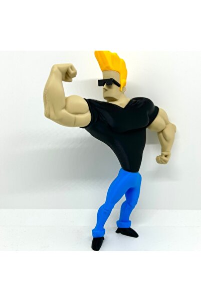 OtoBakımZamanı Johnny Bravo Figürü - 3D Baskı Cartoon Network Nostalji Heykel...