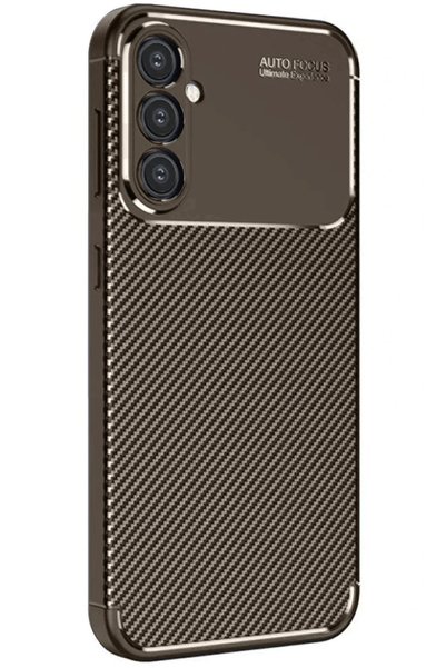 Generic Brand ®   Samsung Galaxy A16 5g Case Auto Focus Carbon Cover - Brown