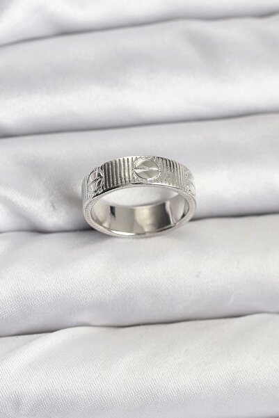 TakÇalıştır Silver Color Model Women's Ring