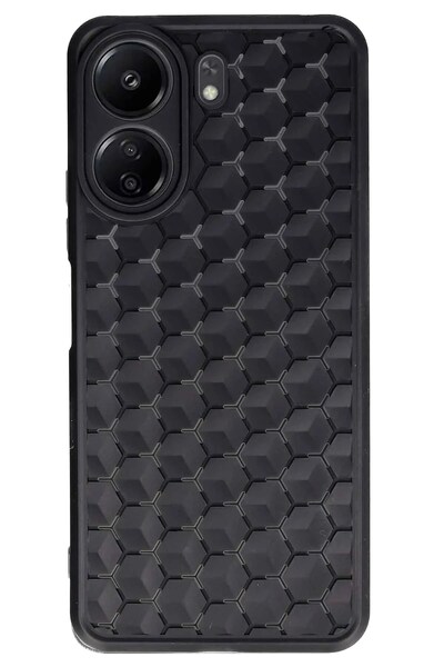 Generic Brand غطاء سيليكون متوافق مع هاتف Redmi 13C - أسود