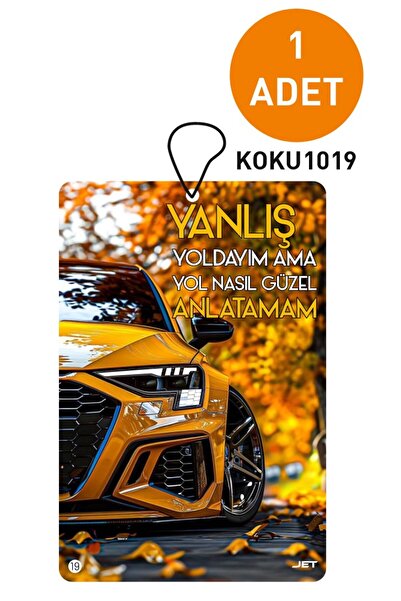 JR Jetreklam Özel Araç ve Yazı Tasarımlı Dekoratif Askılı Oto Kokusu ve Araç ...