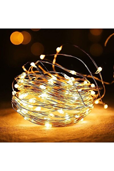 SAKLUNA Sarı Peri LED Flaşlı Işık – 3 Metre Dekoratif Oda ve Organizasyon Ayd...