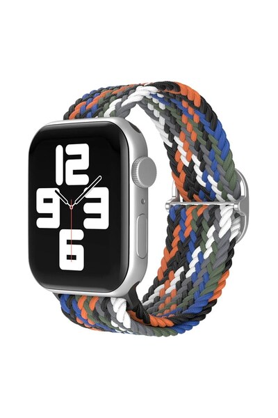 Generic Brand Watch 42mm star strap - gray-orange