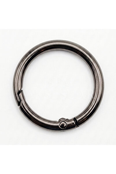 SEM AKSESUAR INEL CU ARC DE 2,5 CM CULOARE NICKEL NEGRU 50 BUCĂȚI