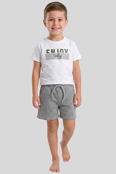 ww waka waka kids store Αγορίστικο Σετ Δύο Τεμαχίων με Μπλουζάκι με Στάμπα  "...