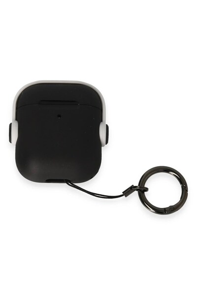 Leyaton حافظة رائعة لسماعات Airpods 2 (الجيل الثاني) - أسود-أبيض