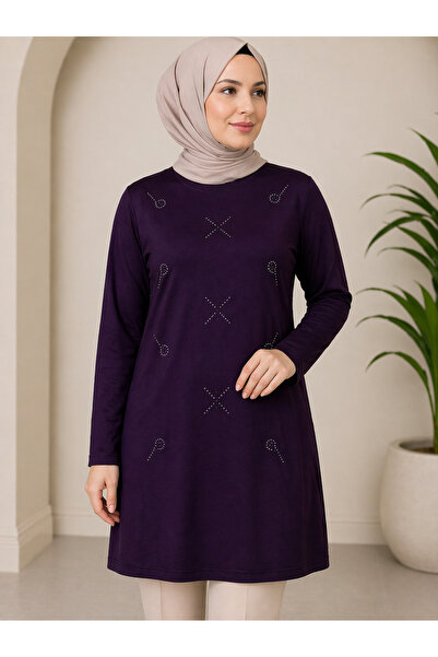 Mutlu City Medium Stone and Above Mother Combed Cotton Tunic 30644