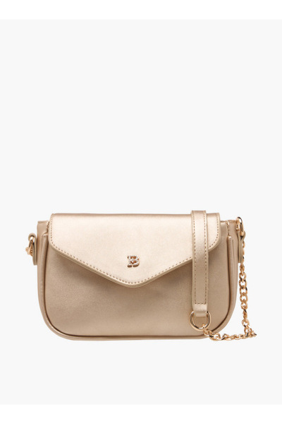 Flora Bella by Shoexpress Textured Crossbody Bag with Magnetic Snap Closure