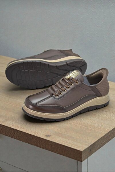 PAPATAY 6037 Full Orthopedic Sole 100% Genuine Leather Rubber Laced Men's Sho...