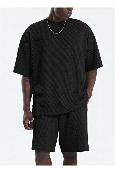 BENROMA Σετ σορτς και μπλουζάκι Ottoman Flexible Lycra oversized 1KH5