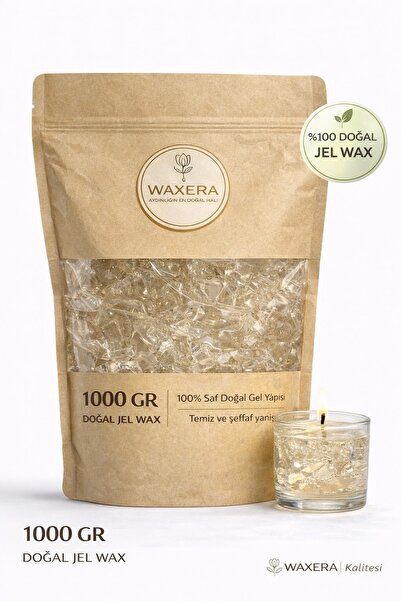 WAXERA %100 Saf Jel Wax 1000 gr – Şeffaf Mum Yapım Jeli