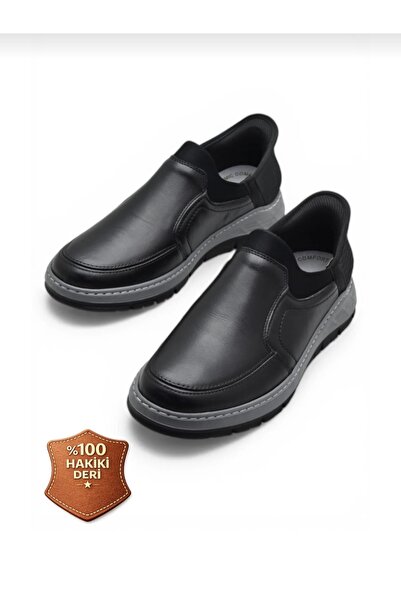 PAPATAY 6037 Full Orthopedic Sole 100% Genuine Leather Men's Shoes - Light So...