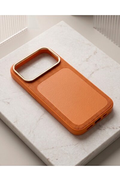 KILIF HOUSE Iphone 17 Pro Max Uyumlu Metalik Kamera Korumalı Şık Deri Dokulu ...