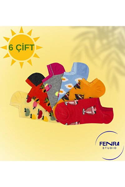 FENRA STUDIO Συσκευασία 6 τεμαχίων γυναικείων καλοκαιρινών βαμβακερών χτενισμ...