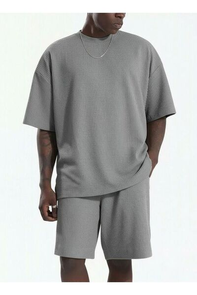 BENROMA Σετ σορτς και μπλουζάκι Ottoman Flexible Lycra oversized 1KH5