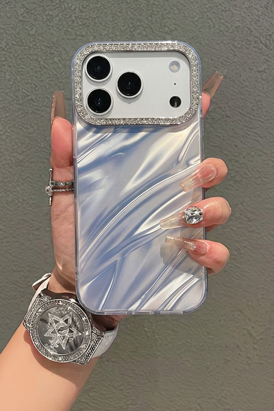 KVK PRİVACY iPhone 17 Pro Uyumlu Premium Taşlı Parlak Kılıf – Kamera Çerçevel...