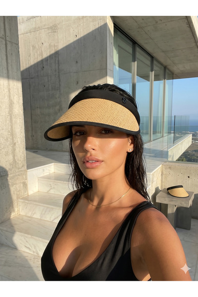 PIECE SIGNATURE 95% Χαρτί, 5% Πολυεστέρας, Πολυτελές καπέλο με γείσο σε σχήμα...