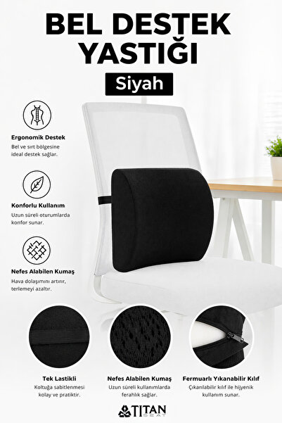 Titanseat Visco Ortopedik Bel ve Sırt Minderi