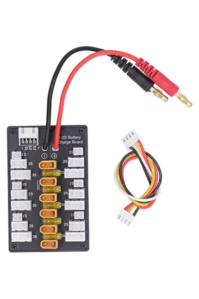 EmAyCenter 1S-3S XT30 Lipo Batarya Paralel Şarj Kartı Çoklu Şarj Adaptörü ve ...