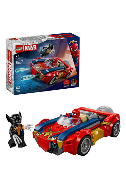 LEGO ® Marvel - Omul Paianjen in masina vs Wolverine venomizat 76336, 134 piese