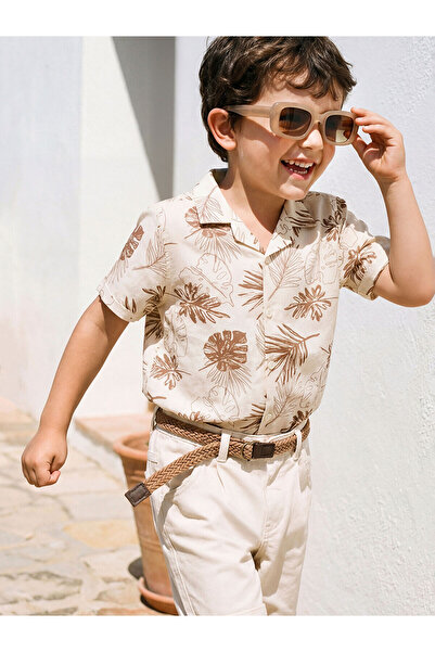LC Waikiki YK PLUS LCW Παιδικό κοντομάνικο πουκάμισο για αγόρια