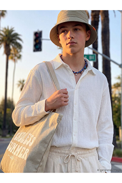 LC Waikiki YK PLUS LCW Παιδικό αγορίστικο πουκάμισο με υφή