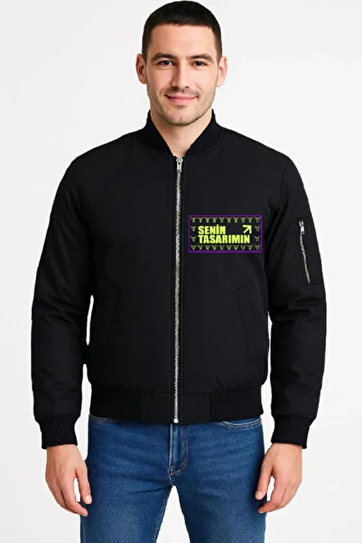 Butik Front Bomber Jacket - Black