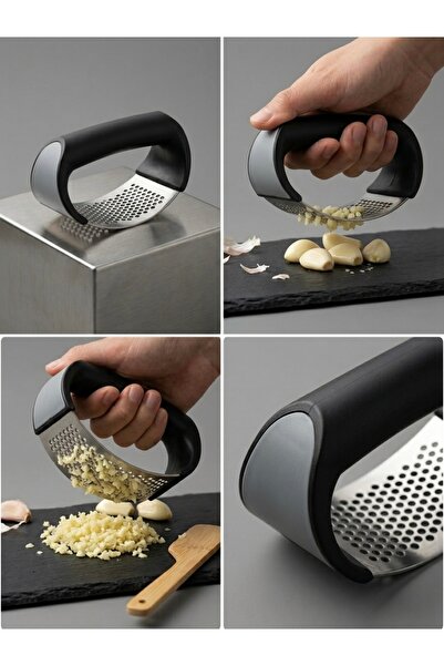 Viyahome Wenken Stainless Steel Rocking Garlic Crusher Grater Practical Garli...
