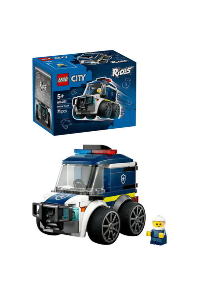 LEGO ® City Vehicule – Camioneta de politie 60481, 71 piese