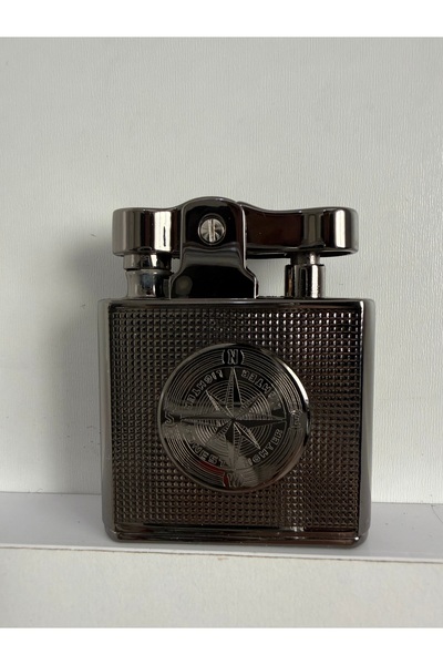 Honest Retro Pusula Kabartmalı Metal Çakmak