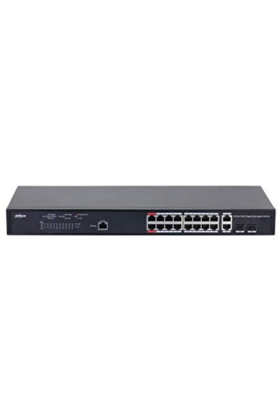 DAHUA Switch PFS4218-16GT-130 cu 16 porturi gigabit PoE, 2 porturi gigabit, N...