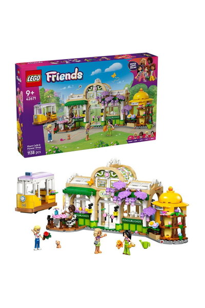 LEGO ® Friends - Cafenea cu multe plante si florarie 42671, 1138 piese