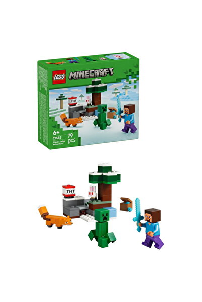 LEGO ® Minecraft - Aventura din Taiga a lui Steve 21583, 79 piese