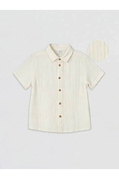 LC Waikiki YK PLUS LCW Παιδικό πουκάμισο μουσελίνας για αγόρια