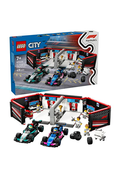 LEGO ®   Oraș - Garaj F1 ®   si masini Mercedes-AMG si Alpine 60444, 678 piese
