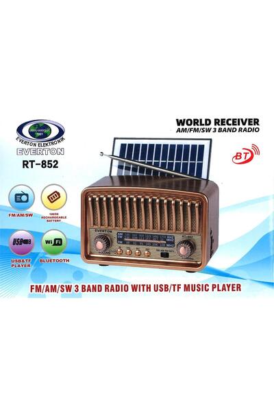 Empressco Everton data-f877 Rt-852 Bluetooth Fm-Usb-Tf-Aux Şarjlı Nostaljik R...