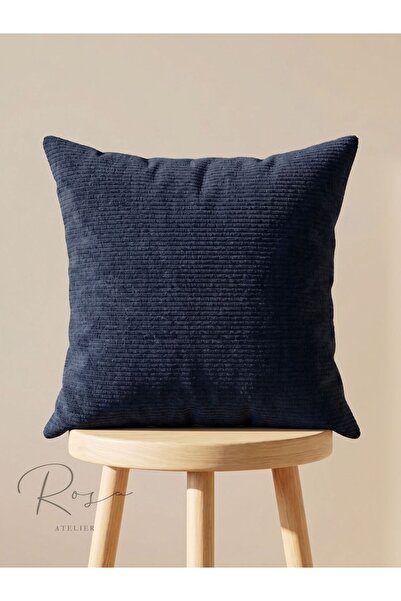 Rosa Atelier Kenzo Lacivert Dokuma Kırlent Kılıfı (45x45)
