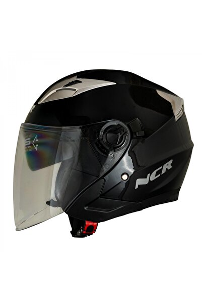 NCR 708 YARIM YAZLIK KASK SİYAH GÜNEŞ VİZÖRLÜ
